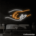 thumbnail image 2 of Craftnamesign Happiness Comes In Waves Neon Sign for Beach Club Bedroom Shop Restaurant Wall Art, 2 of 5