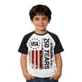 thumbnail image 2 of Girls Boys Athletic T-Shirts Kids Boys Summer Short Sleeve USA Patriotic Print Tee Shirt Casual Youth Top Tops for 6-12 Months, 2 of 4