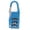 Sky blue, variant on 3 Dial Digit Number Code Password Combination Padlock Travel Lock