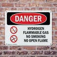 thumbnail image 4 of (2 Pack) Hydrogen Flammable Gas No Smoking Open Flame OSHA Danger Sign 24 Inch X 18 Inch Indoor / Outdoor Rust-Free Aluminum Metal Signs for Workplace, Workshop, and Construction Site,, 4 of 8