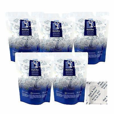

2 Gram [1000 Packs] Dry & Dry Premium Silica Gel Packets Desiccant Dehumidifiers - Rechargeable Paper (FDA Compliant)