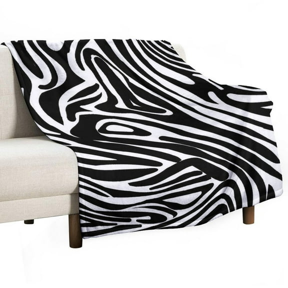 3D Colorful Zebra Pattern Soft Print Blanket Throw Blankets Warm Cozy Lightweight Couch Blanket Stuff Gifts for Women Mom Teens