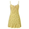 thumbnail image 3 of Nouvelle Mode Féminine Robe Mini à Bretelles Spaghetti Florale Robe d'Été Décontractée, 3 of 7