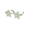 thumbnail image 4 of No Boundaries Women's Star Power Green Metal Sunglasses with Green Neoprene Pouch, Green, 4 of 8