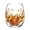 I, variant on Autumn Stemless Glass Fall Clear Drinking Tumbler Thanksgiving Squirrel Pumpkin Maple Leaf Printed Table Drinkware for Juice Beverages for Home Dinner Party Gathering
