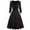 02-Wine, variant on Women Plus Size Renaissance Dress Flowy Lace Gothic Dress Insert Mock Button Dark Dress Bowknot Vintage Dress