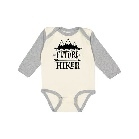 

Inktastic Future Hiker Kids Hiking Gift Baby Boy or Baby Girl Long Sleeve Bodysuit