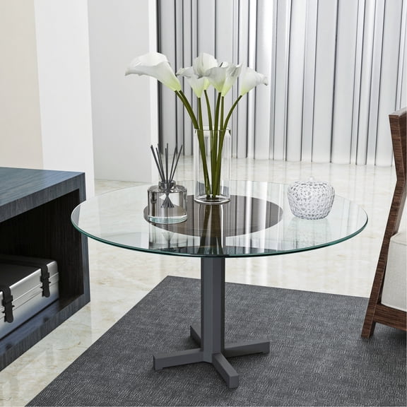 1/4-inch Thick Transparent Tempered Glass - Applicable to Dining and Meeting Tables