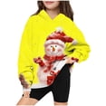 thumbnail image 3 of Fesfesfes Girls Sweatshirts Christmas Long Sleeve Shirt Pattern Printed Hoodie Round Neck Long Top For Boys And Girls Aged Hooded Sweatshirt, 3 of 4