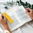 thumbnail image 5 of Kdxio Yellow Lemon Print Metal Tassel Bookmarks,Perfect Gift for Art Lovers and Bookworms Metal Bookmarks for Women, 5 of 8