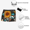 thumbnail image 3 of Balery Vintage Sunflowes Calzoncillos bóxer para hombre, ropa interior de algodón suave y transpirable con cinturilla de nailon-Large, 3 of 5