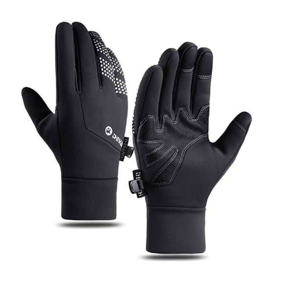 ARVELIA 2-Pack Winter Gloves, Fleece-Lined Warm Cycling Gloves, Touch Screen Waterproof Ski Gloves, Anti-Slip Gloves for Driving