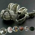 thumbnail image 3 of USA Expanding Photo Locket Necklace Silver Ball Angel Wing Pendant Memorial Gift, 3 of 5
