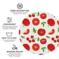 thumbnail image 4 of Disketp Fresh Red Tomato Funny Coasters,6 Pcs Leather Coasters With Holder, Perfect Housewarming Hostess Gifts,Protect Furniture From Water Marks Scratch And Damage, 4 of 9