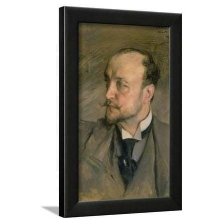 Uffizi Gallery - Self Portrait of Giovanni Boldini, Vasari Corridor, Uffizi Gallery, Florence Framed Print Wall Art By Giovanni Boldini