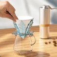 thumbnail image 6 of Tnobhg 1 Set Coffee Filter Cup Collapsible Reusable Coffee Dripper Snowflake Shape Design Coffee Filter Cone Home Supply, 6 of 7