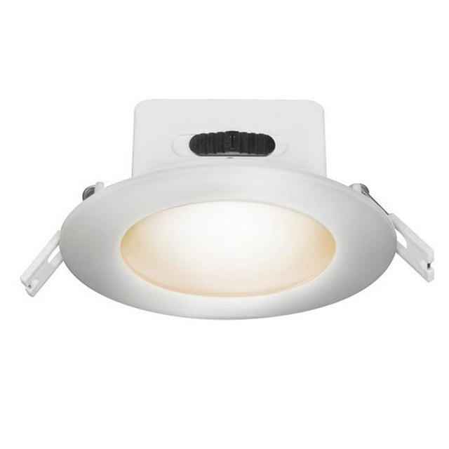 4 in. 10 watt Warm White Aluminum LED Dimmable Recessed J-Box Downlight