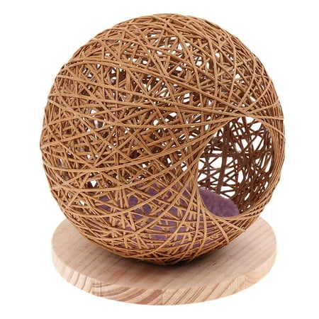 Hamster House, Small Animal Hideout, Pet Hamster Cages,Portable Hamster Room, Pet Rattan Toys,Hamster Toys Brown M