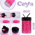 thumbnail image 4 of Purpurina gruesa Craft Glitter Ceya, rosa vibrante, 140 g/4,9 onzas, 4 of 6