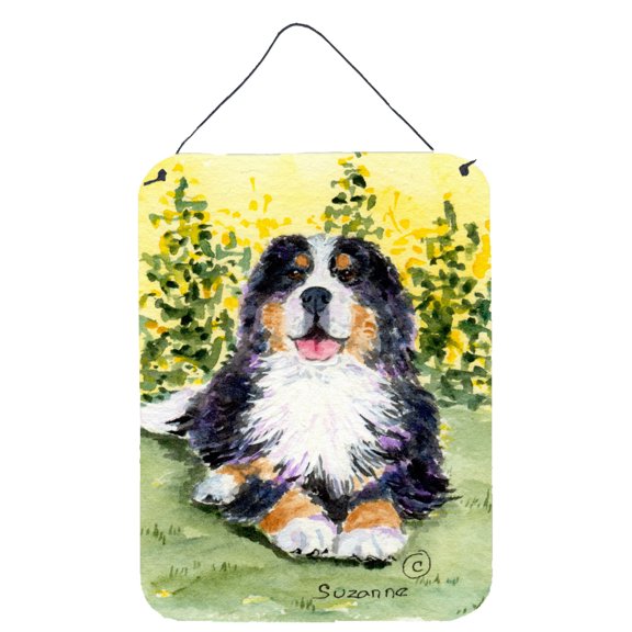 Bernese Mountain Dog Aluminium Metal Wall or Door Hanging Prints