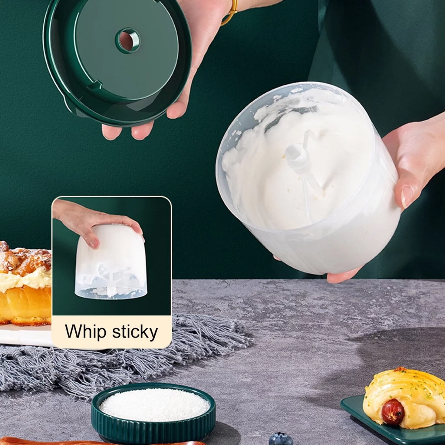 USB Rechargeable Electric Whisk Egg Beater Coffee Blender Household Milk Shaker Mixer Frother Foamer Food Blender Dropship