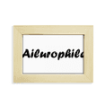 thumbnail image 1 of Elegante palabra ailurophile Escritorio de madera Arte Pintura 5x7 pulgadas marco de foto foto, 1 of 4