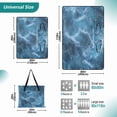 thumbnail image 2 of Extra Large Picnic Beach Blanket Waterproof Sand Proof Portable Outdoor Mat Ocean Wavea 80x118, 2 of 9