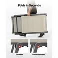 thumbnail image 3 of VEVOR Foldable Chaise Lounge Chair 5 Position Adjustable Back Pool Sun Tanning Chair, 3 of 9