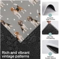 thumbnail image 3 of Beagle and Dog Footprints Kitchen Rugs Sets Of 3,Kitchen Runner Rugs Non Skid Washable,Decorative Kitchen Floor Mats for Kitchen,Sink,Laundry,17"x30"+ 17"x47" + 17"x59", 3 of 6