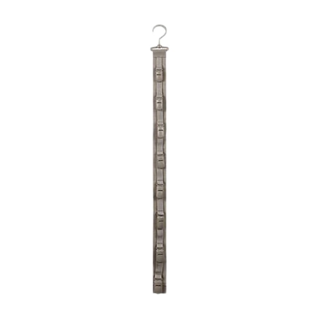 Organizador colgante para sombreros y gorros. Correa de almacenamiento vertical con clips. Ahorra espacio detrás de la puerta o la barra del armario. Guarda sombreros y bufandas.