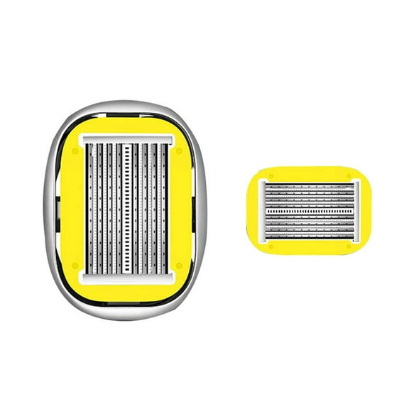 Yooshoverk Manual Head Shaver - Bald Razor Tool with 5 Blade Design for Smooth Shaving, Ergonomic Grip Artifact (Stainless)