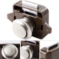 thumbnail image 4 of Cerradura para muebles para gabinetes de yates, cerradura con botón pulsador, acabado en níquel mate, fácil instalación, combinación de manija y cerradura para cerradura de cajón de barco, accesorio, 4 of 5