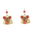 thumbnail image 4 of unbranded 1Par Pendientes Colgantes Elegantes Con Oreja De Ratón Ideal Para Regalo Mujer, 4 of 4