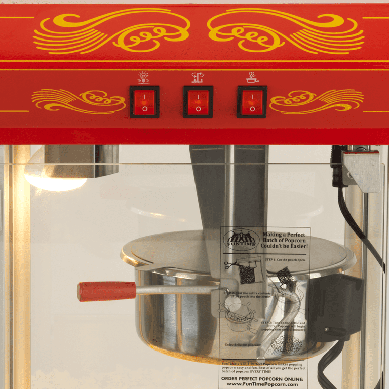 Buy Red Full Foundation Popcorn Popper Machine Maker with Cart and 8 Ounce  Kettle by Destination Home on Dot & Bo