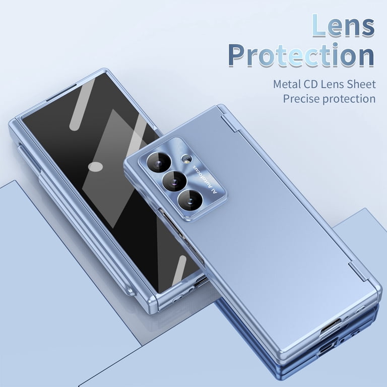 Dteck Case for Samsung Galaxy Z Fold 7 2025,4-in-1 Magnetic Hinge