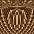 thumbnail image 1 of Ahgly Company Machine Washable Indoor Square Transitional Orange Area Rugs, 7' Square, 1 of 7