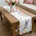 thumbnail image 6 of Easter Table Runner 72 Inches Long for Kitchen Dining, Spring Rustic Botanical Floral Rabbit Eggs Leaves Dresser Scarf Farmhouse, Dining Table Decorations for Wedding/Parties, 14 x 72 In, 6 of 8