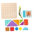 thumbnail image 1 of Runquan Wooden Lacing Threading Toy Learning Montessori for Children Kids Girls Boys, 1 of 8