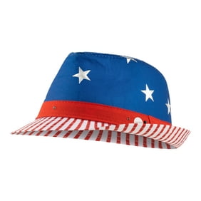 Way to Celebrate Patriotic Light Up Stars and Stripes Hat, 2PK