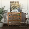 thumbnail image 6 of Open Box COZAYH 3-Drawer Modern Accent Dresser Mirror Front Storage Cabinet, Wood Finish, 6 of 13