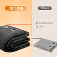 thumbnail image 4 of Lapalife Thermal Insulated 100% Blackout Curtains for Bedroom, 63 Inch Double Layer Thick Quilted Lining Grommet Curtain Noise Reducing for Living room, Bedroom, Black, 1 Panel, 4 of 9