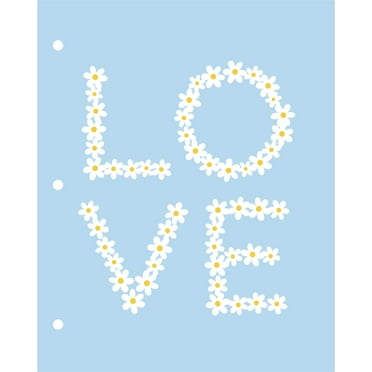 2-Pocket Folder, 8-1/2" x 11", Daisies