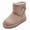 Pink, variant on Balabala Girls Snow Boots – Warm Winter Boots with Faux Fur, Suede Water-Resistant Mini Boots for Kids