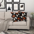 thumbnail image 6 of Black Halloween Pillow Covers 18X18 Inch Cute White Ghost Orange Pumpkins Couch Pillow Cases Set of 2 Holiday Linen Cushion Case Farmhouse Home Decor for Bed Sofa Couch Living Roo, 6 of 6