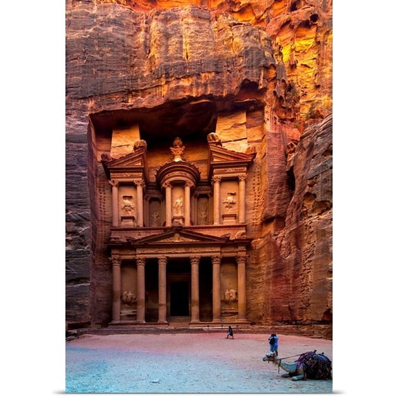 Great BIG Canvas Jerry Me Tanigue Poster Print entitled Treasury in Petra
