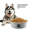 thumbnail image 2 of BLRTUN Gray 2-Pack Stainless Steel Dog Bowls with Non-Slip Base,3.5 Cup Heavy Duty Pet Food & Water Dishes for Dogs Cats - Dishwasher Safe,Rust Proof Metal Bowls BPA Free, 2 of 8