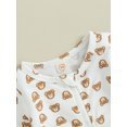 thumbnail image 5 of Wassery Baby Girls Boys Jumpsuit Long Sleeve Crew Neck Bear Print Zipper Closure Romper 3M 6M 9M 12M Infant Cute One Piece Clothes, 5 of 8