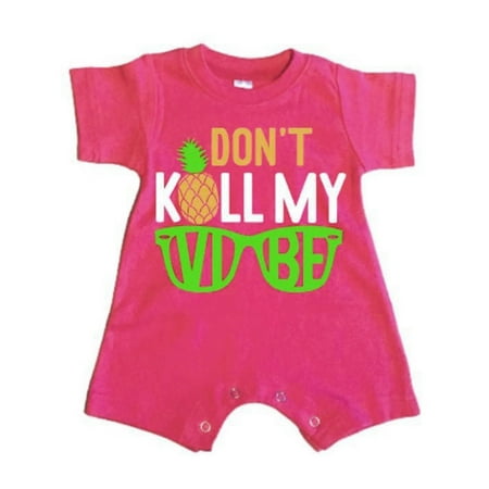

TUOBARR Baby Girl Romper Toddler Baby Summer And Girls Short-sleeved Letter Print One-piece Romper Pink