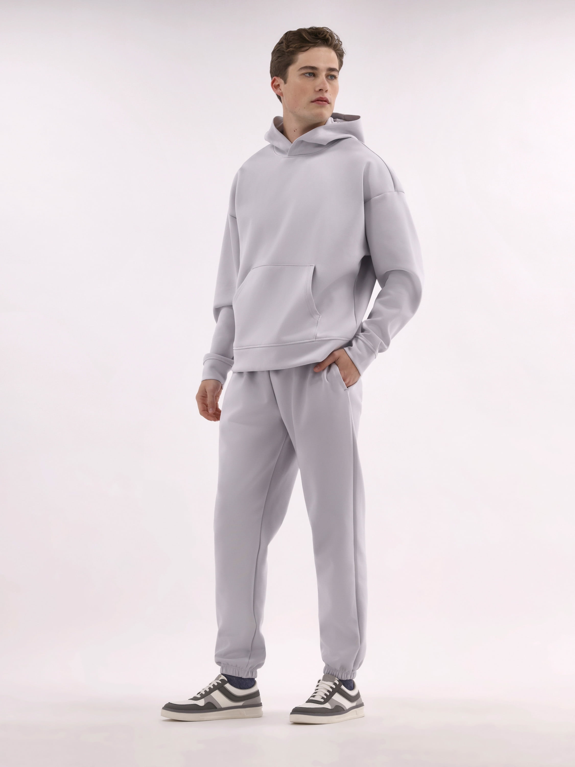 No Boundaries Men's & Big Men's Double Knit "Scuba" Fleece Sweatshirt Hoodie, Sizes XS-3XL