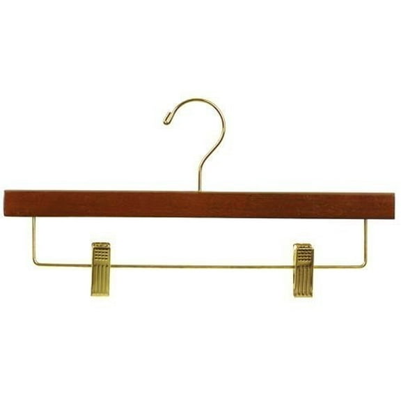 Only Hangers Walnut & Brass Pant/Skirt Hangers